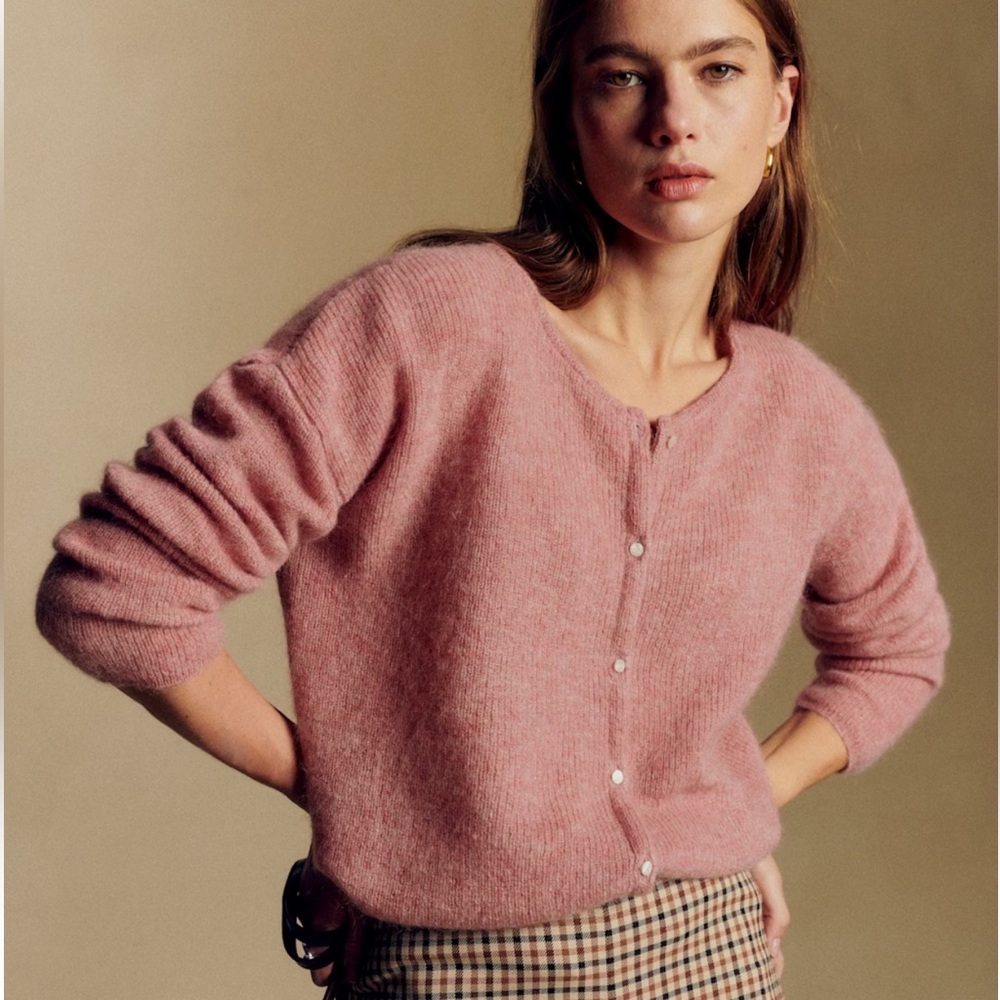 SÉZANE GASPARD CARDIGAN ROSEWOOD